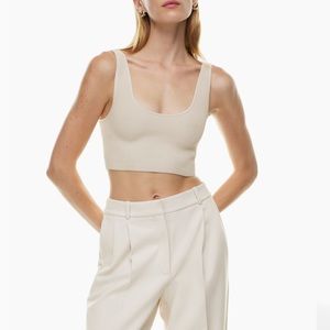 Babaton Sculpt Knit Scoopneck Cropped Tank